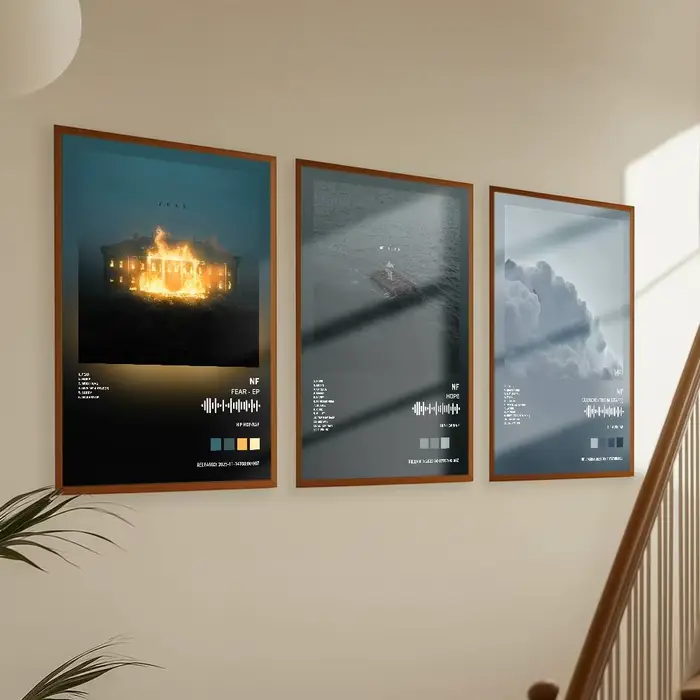 NF affiche Album Art couverture chansons musique Rap mur papier étanche autocollant pour salon décor à la maison