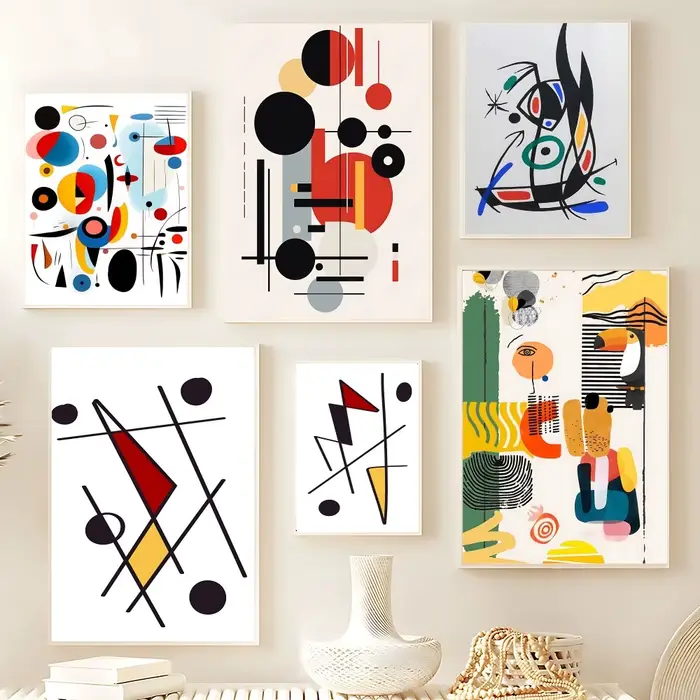 Joan Miro – affiche d'exposition abstraite Vintage
