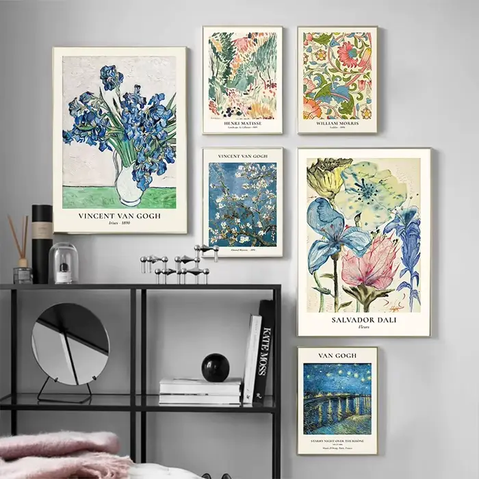 Van Gogh étoile Vase série affiche mur Art Matisse Vintage fleur toile peinture