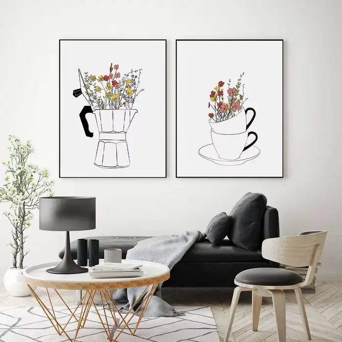 Toile de peinture pour amoureux du café