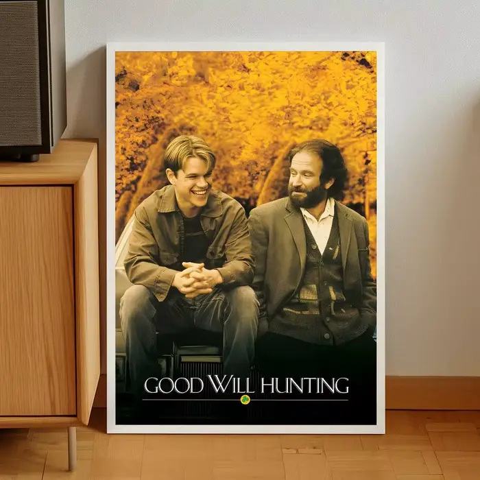 Les autocollants auto-adhésifs du film Sticky Good Will Hunting Poster conviennent à n'importe quelle surface murale