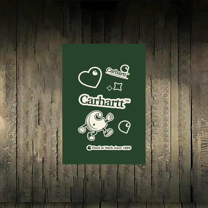 Affiche de la célèbre marque Carhartt, affiche sans cadre, papier adhésif mat pp pour salon, couloir