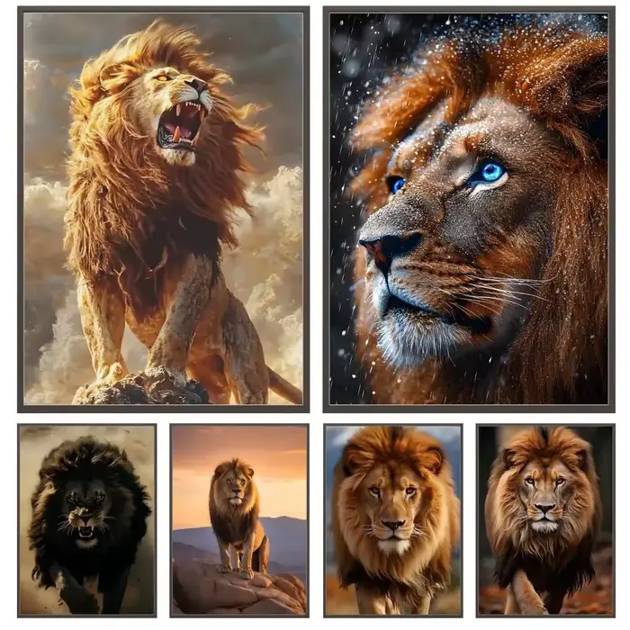 Affiche de Lion animal populaire