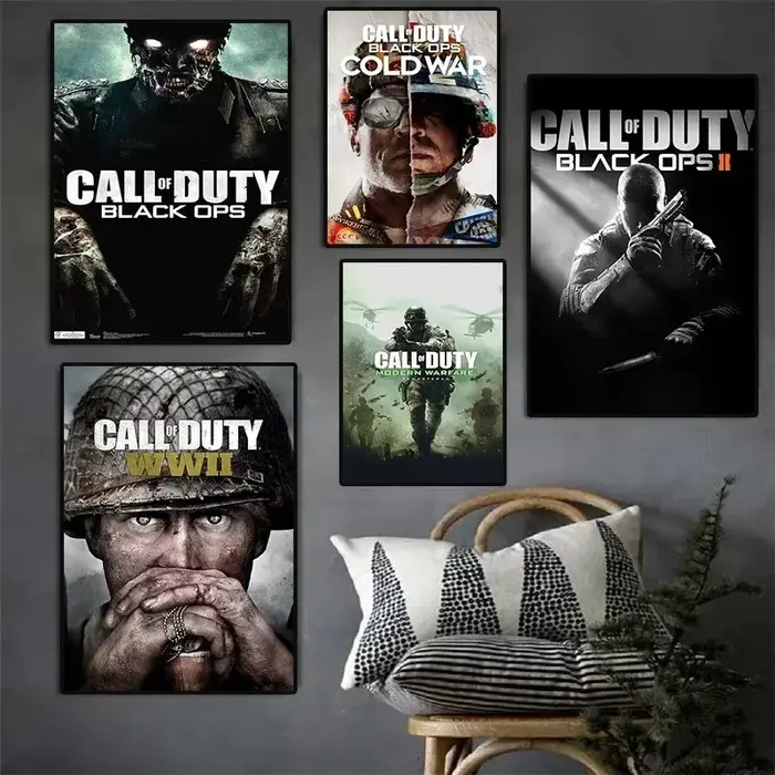 Affiches de jeu décoratives abstraites