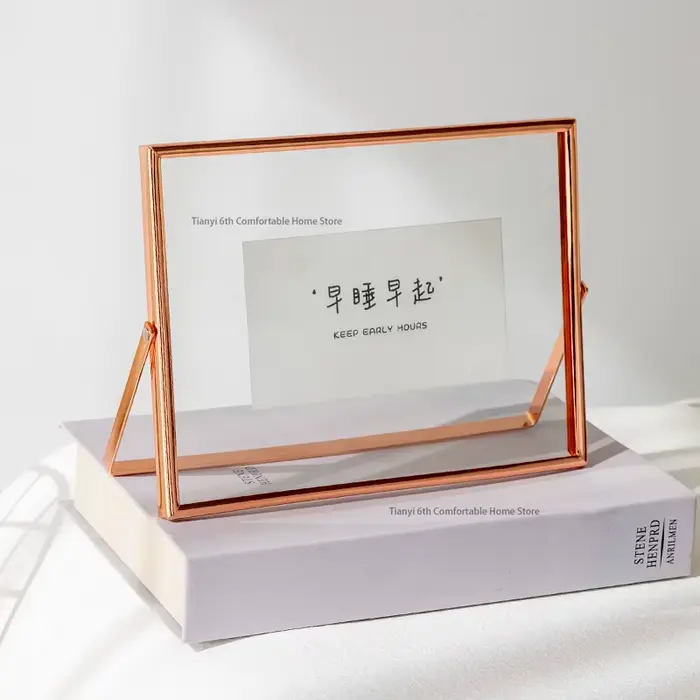 Cadre Photo créatif nordique moderne verre Transparent