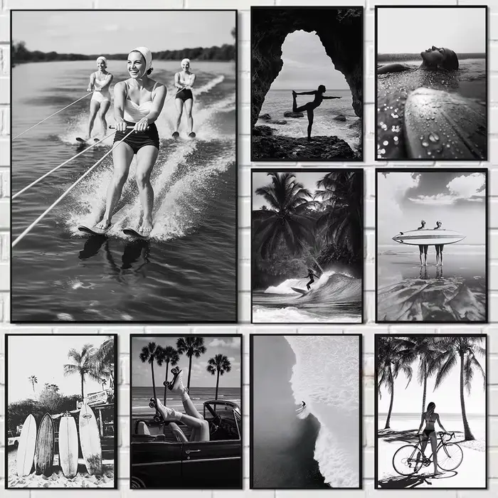 Affiche d'art de plage tropicale