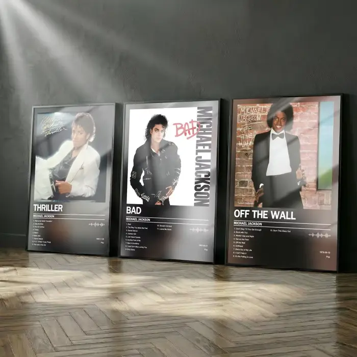 Michael Jackson Thriller Poster Album Set Modern Cover Wall Art For Room Canvas Painting Print Art Home