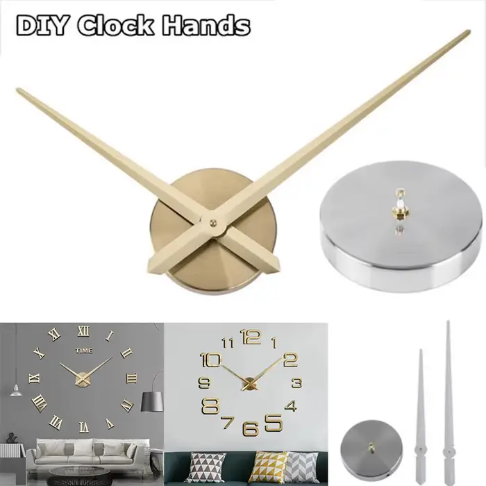 Nouvelle Grande Horloge Murale 3D Moderne pour la Décoration Intérieure