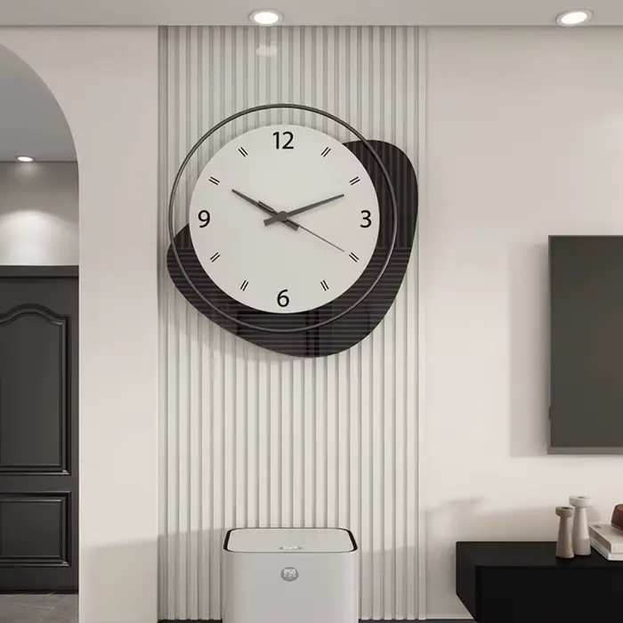 Mécanisme horloges nordiques murales modernes suspendues intérieur horloge lumineuse Design minimaliste Reloj Pared Decorativo accessoires de maison