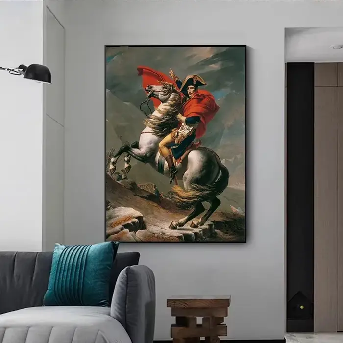 Art mural de couronnement Napoléon Bonaparte classique vintage