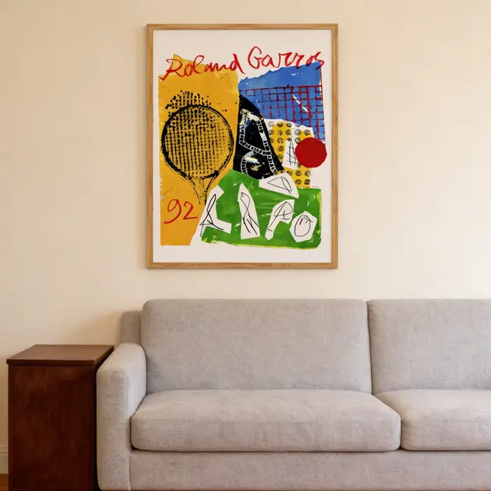 Affiche sur toile abstraite de tennis, impressions d'art esthétique minimaliste moderne, décoration murale pour salon, chambre, couloir, décoration intérieure