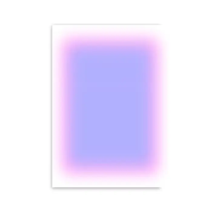 Affiche d'aura colorée imprimée d'art dégradé, peinture sur toile Aura rose Pastel et Orange, images