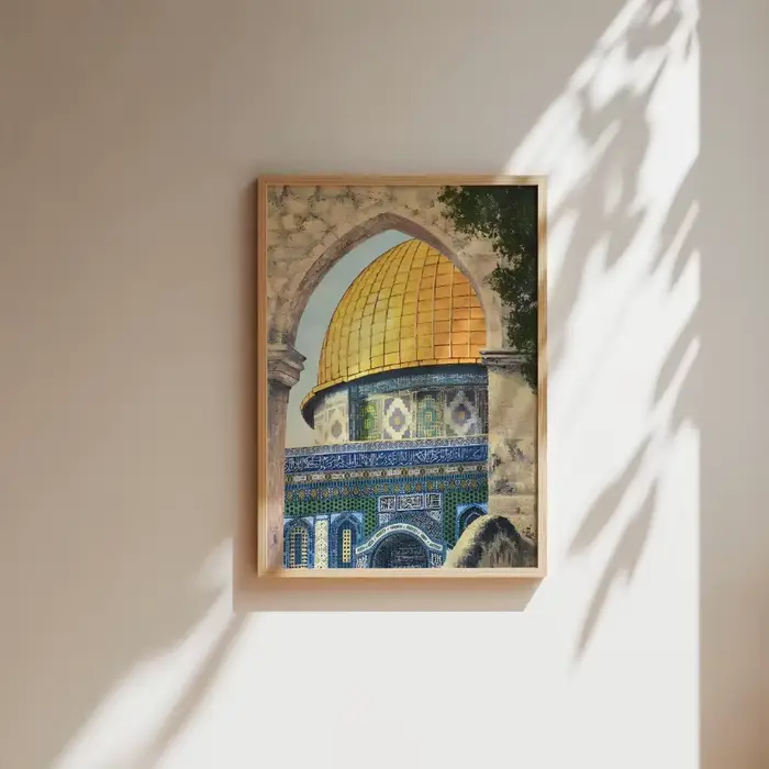 Art mural de la mosquée d'Al Aqsa