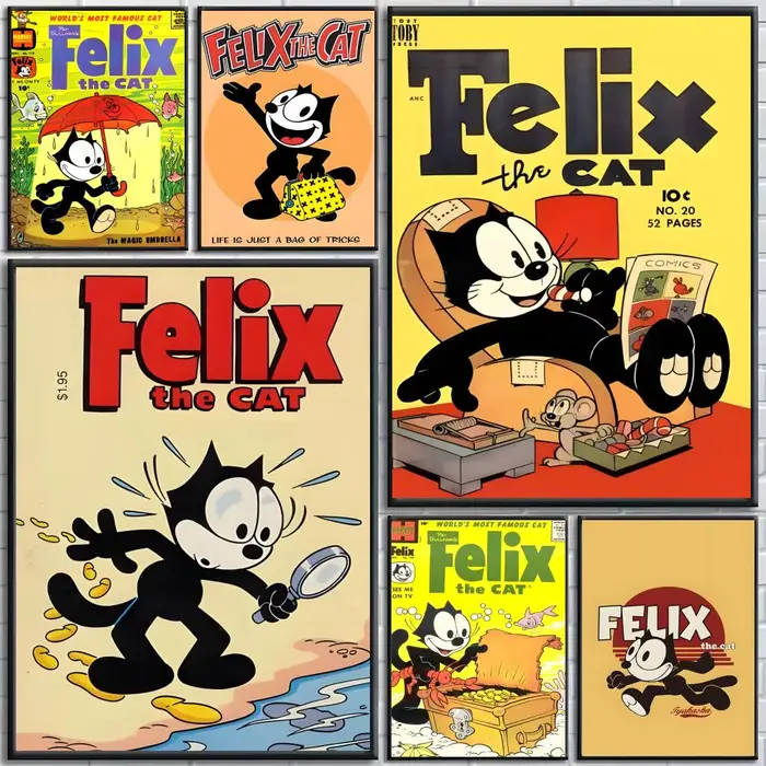 Affiche de dessin animé Felix le chat