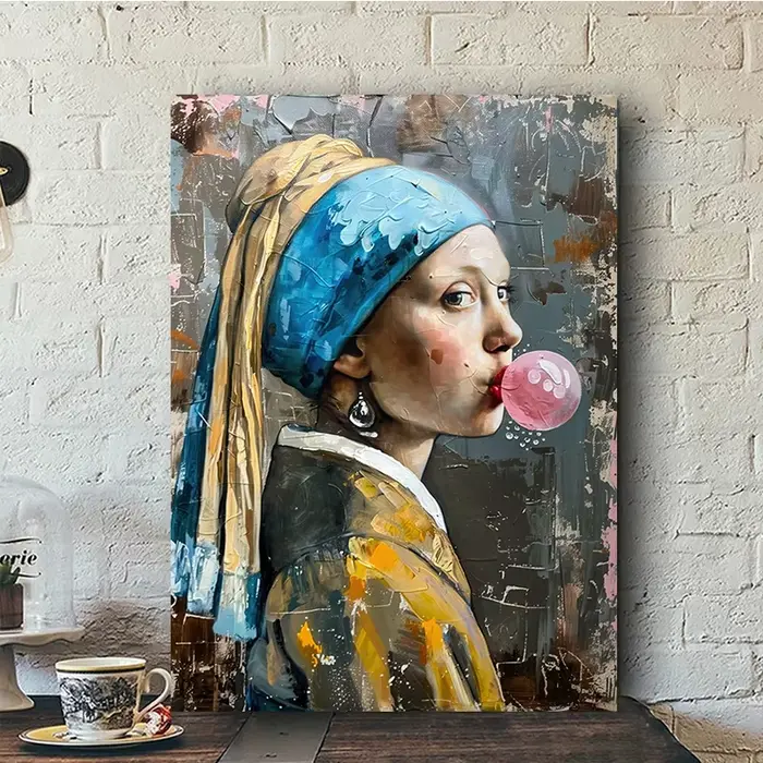 Banksy Graffiti garçon fille avec ballon sur toile affiches imprime Pop Street mur Art peinture pour salon décor à la maison Cuadros
