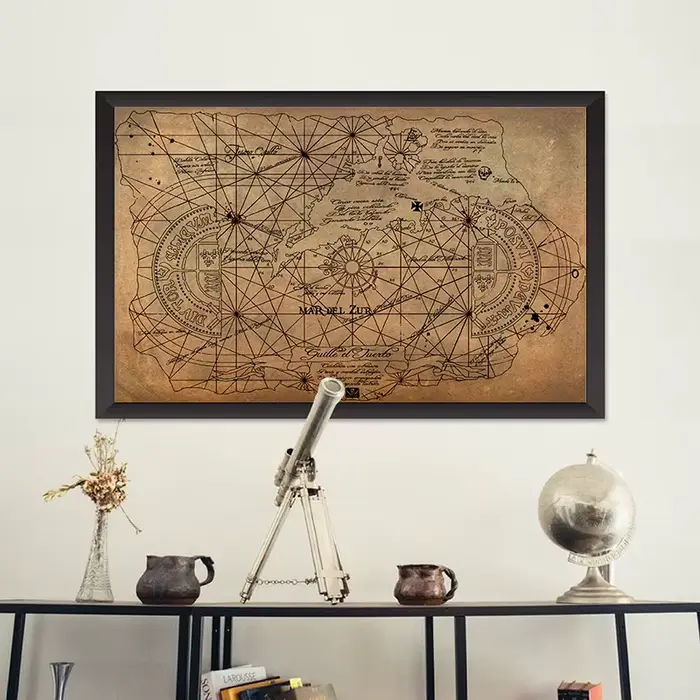 Affiche de carte au trésor des Goonies