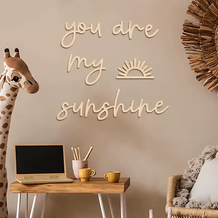 Plaques murales en bois avec Motif soleil