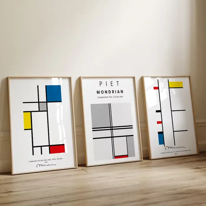 Piet Mondrian-Art mural abstrait