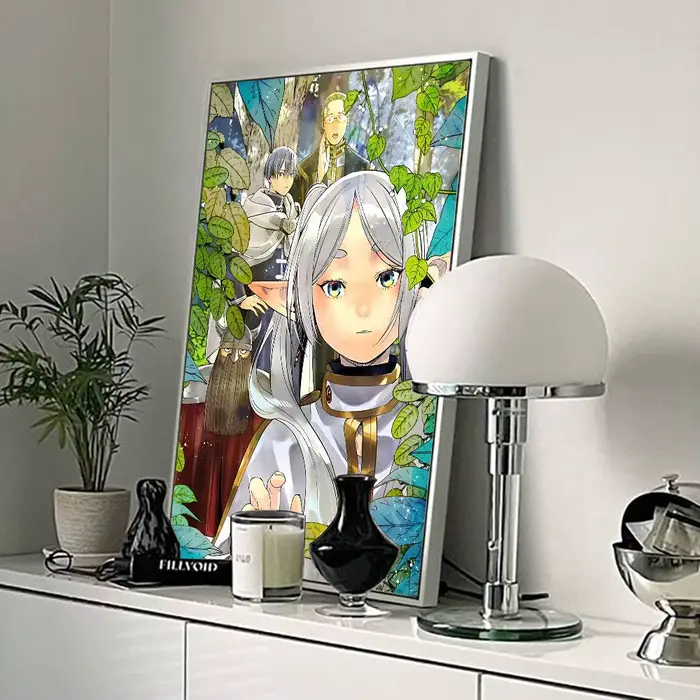 Affiche mignonne F-Frieren, peinture sur toile, décoration murale, impression pour la décoration du