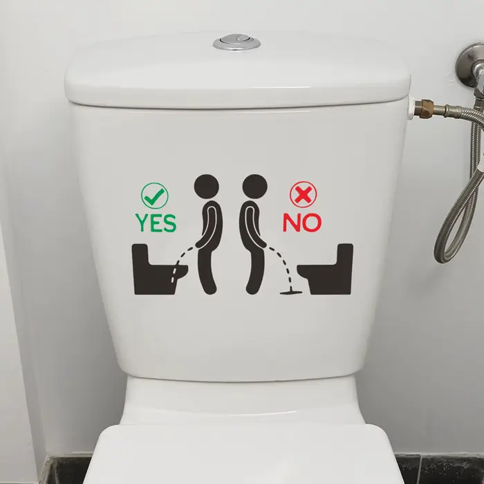 Autocollant de salle de bain mignon