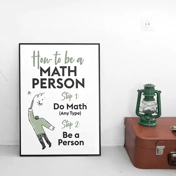Toile peinture mathématiques affiche Art impression
