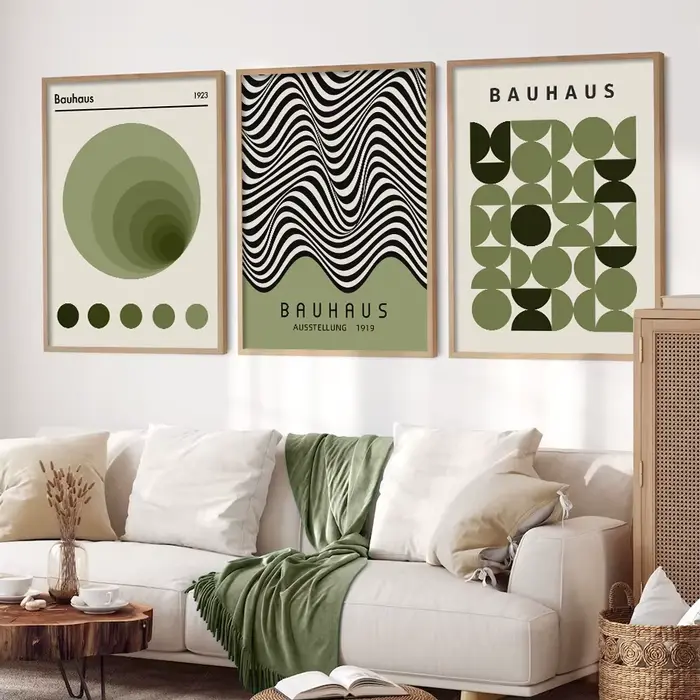 Adely Kevin Green Abstract Wall Art Posters