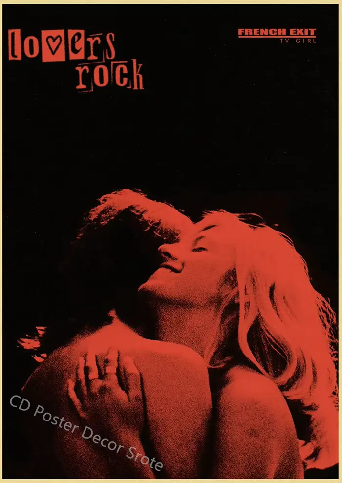 Affiche de fille TV qui se soucie vraiment/amoureux de sortie française, affiches Rock, imprimés de 
