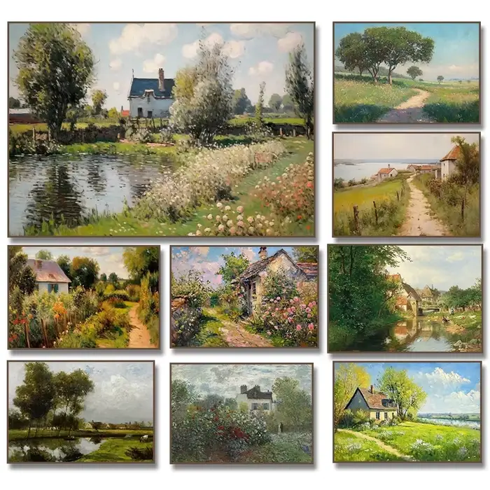 Peinture sur toile d'été