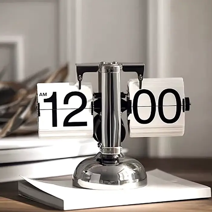 Horloge Numérique Rétro Minimaliste à Pied Unique