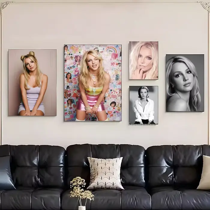 Affiches autocollantes Singer B-Britney S-Spears