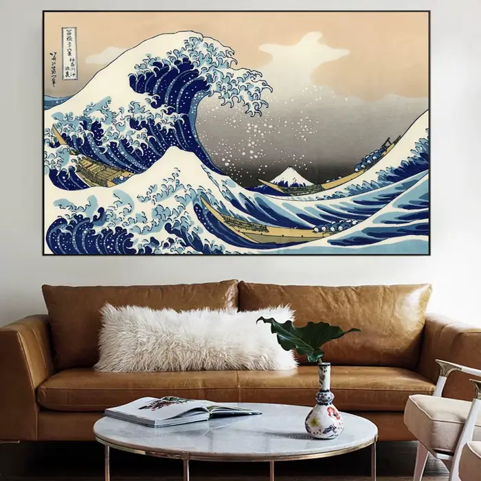 Peinture Murale de Grande Vague de Kanagawa