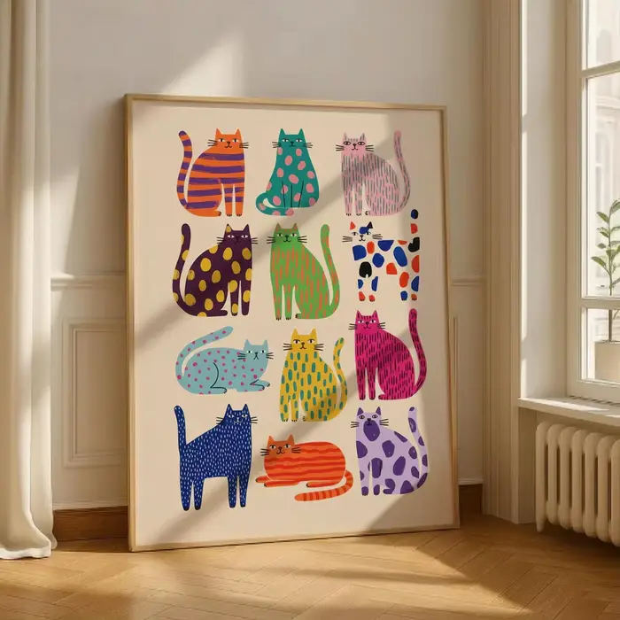 Impression d'art de chat fantaisiste