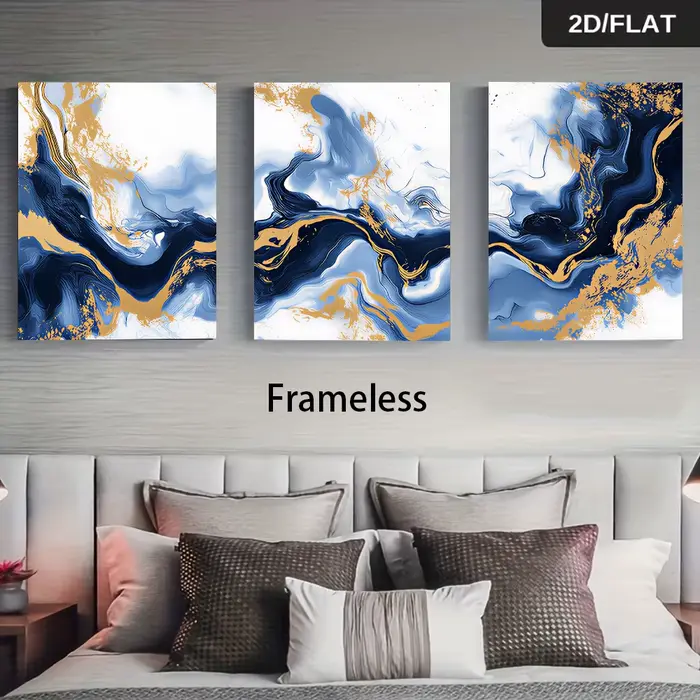 1 ensemble de peintures décoratives modernes abstraites sans cadre