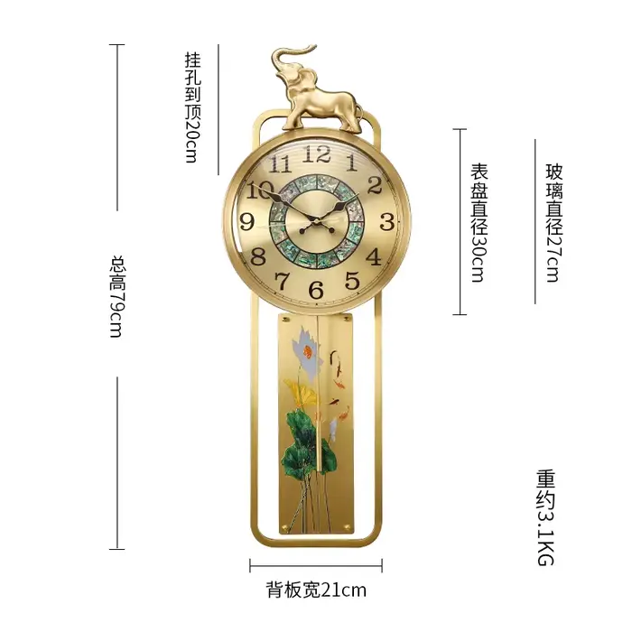 Horloge murale Design industriel moderne suspendu minimaliste intérieur
