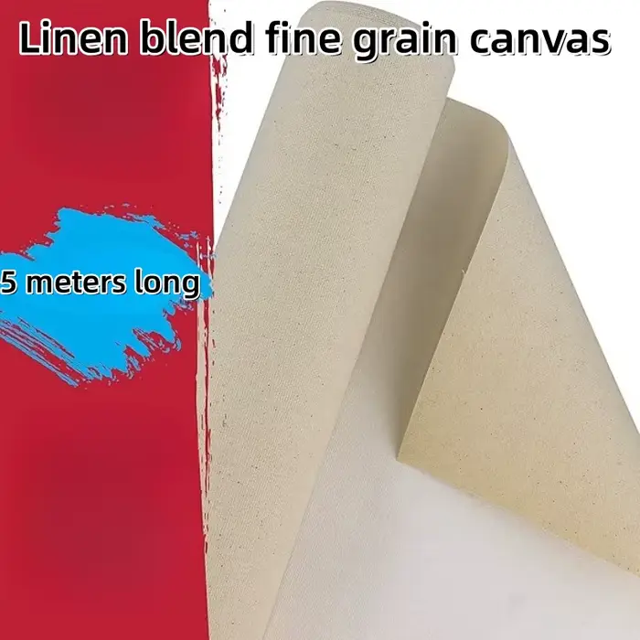 Rouleau de toile mélangée en lin de 5M