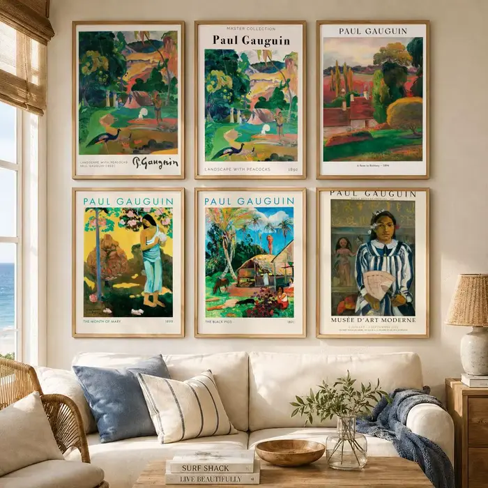 Affiche classique du peintre P-Paul Gauguin