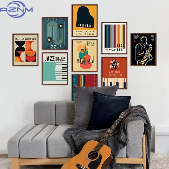 AZNM – affiche et impressions sur toile de musique jazz