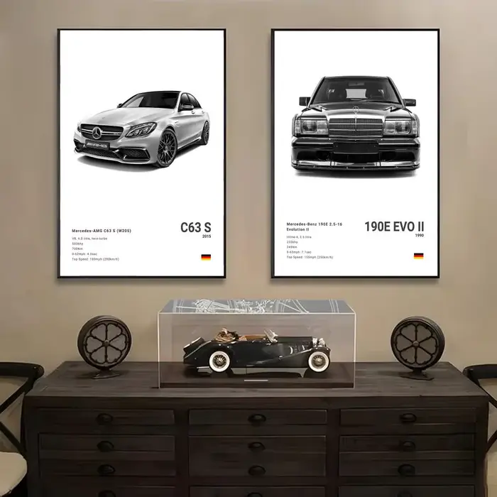 Affiche de supercar AMG GT
