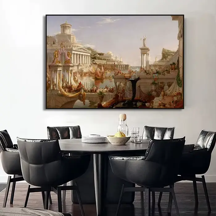 Affiche de peinture sur toile de l'école d'Athènes