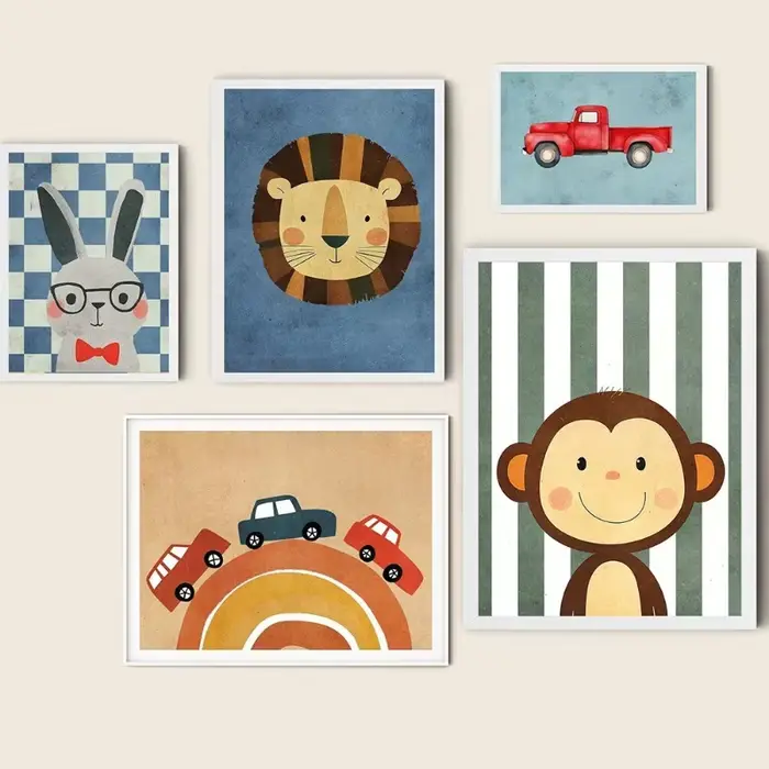 Affiches d'animaux amusants