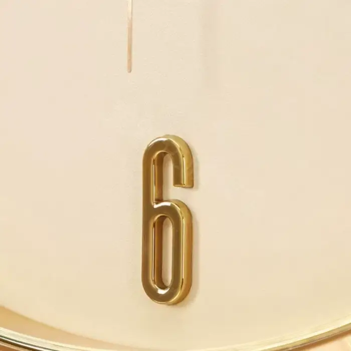 Horloge murale dorée pour chambre à coucher, art esthétique, horloge murale moderne de luxe, horloge murale silencieuse pour bureau, mécanisme silencieux, accessoires de décoration intérieure