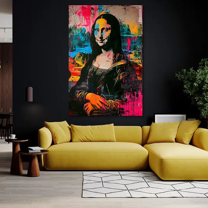 Mona Lisa Pop Art Print Graffiti Canvas Poster