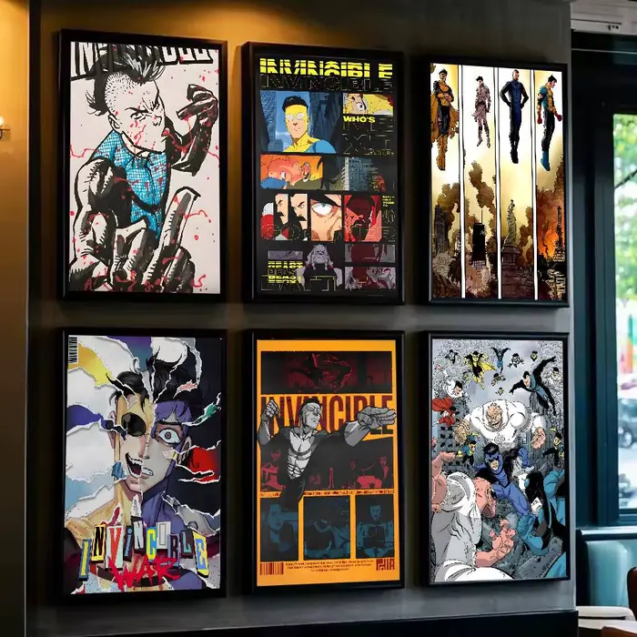 Affiche d'images de dessins animés I-InvincibleS