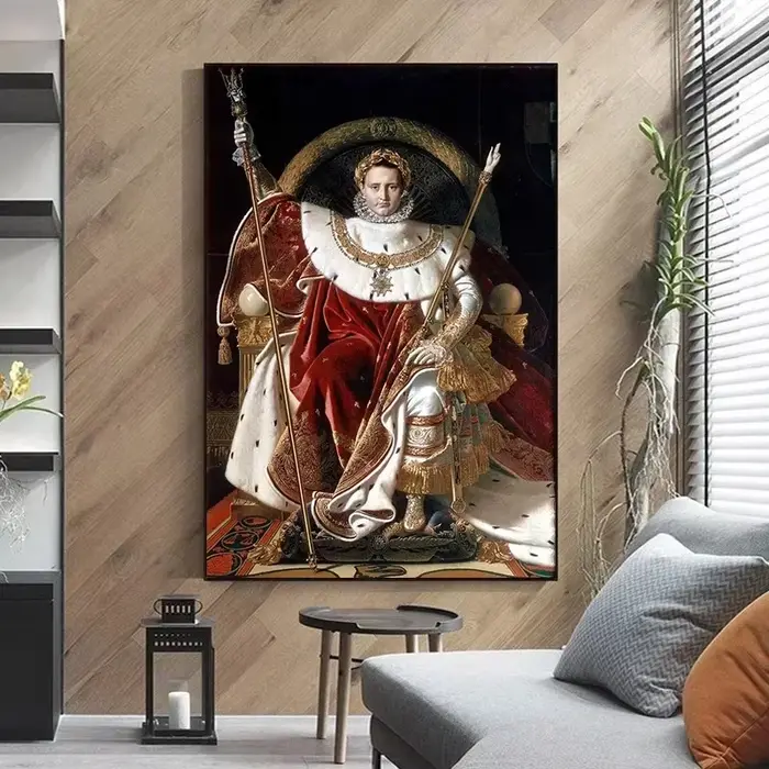 Art mural de couronnement Napoléon Bonaparte classique vintage