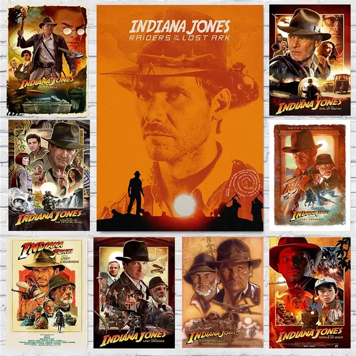 Indiana Jones Film rétro Franchise Harrison Ford personnages