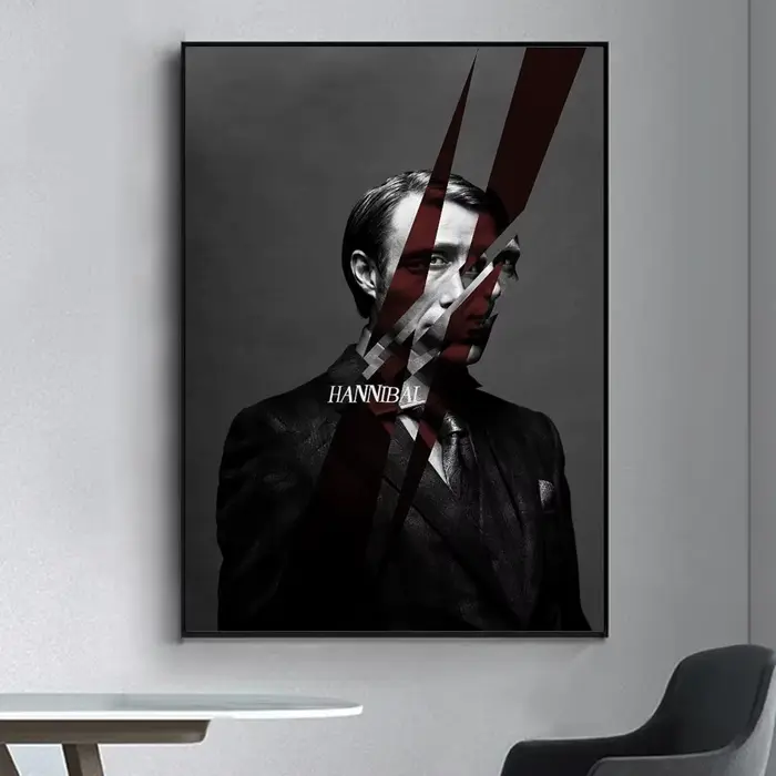 Hannibal – affiche de série TV, autocollant mural fantaisie pour salon, Bar, peinture décorative Vin