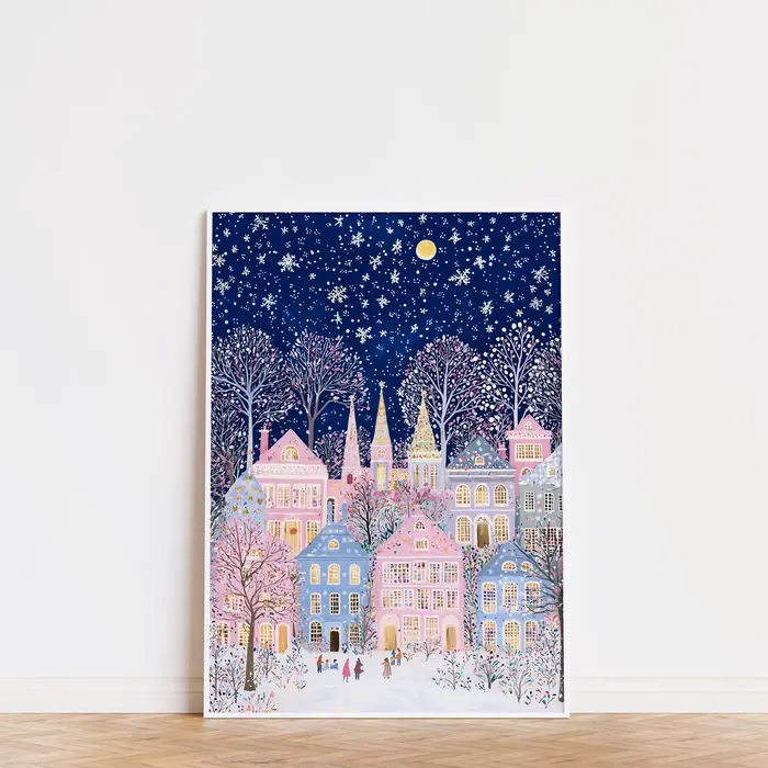 1pc moderne paysage urbain voyage murale fleurs roses Nature