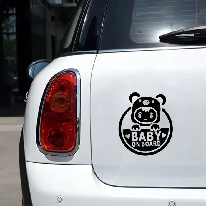Autocollant de Moto bébé à bord, panneau de sécurité, autocollant automobile drôle JDM en vinyle, style de voiture pour yamaha suzuki