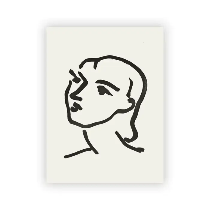 Peinture sur toile abstraite avec ligne d'henry Matisse, minimaliste, affiche Vintage, images murale
