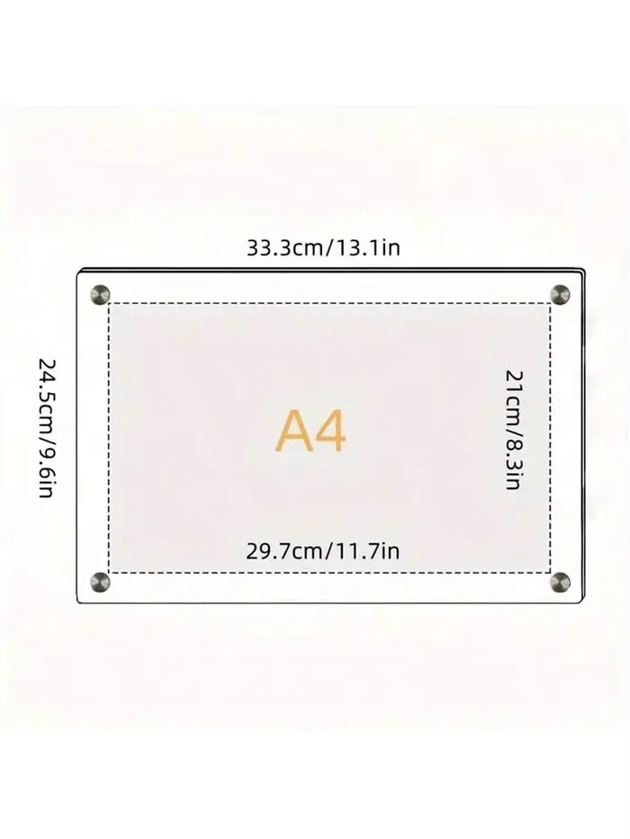 Cadre Photo en acrylique Table 6 pouces Double face cristal Transparent Ins carte postale présentoir